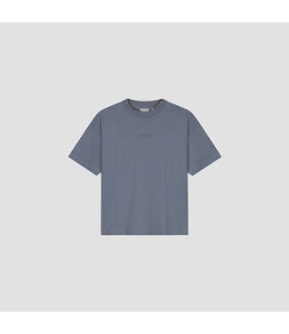 Ølaf Interlock Boxy Tee Dusty Blue