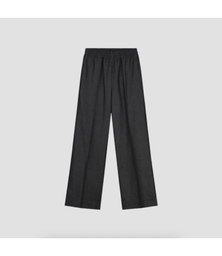 Ølaf Stripe Elasticated Wide Leg Pants Grey Stripe