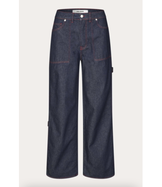 Oval Square Player Jeans Red Raw/Red stitch