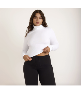 Organic Basics Everyday Turtleneck White