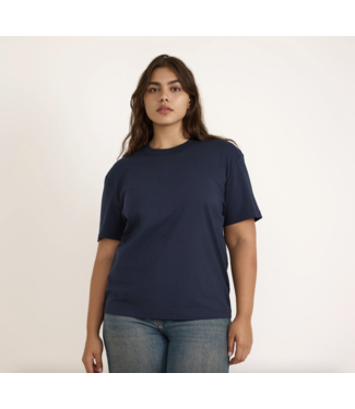 Organic Basics True Heavy Boxy Tee Deep Navy
