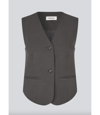 Modström Lonnie Vest Dark Grey Melange