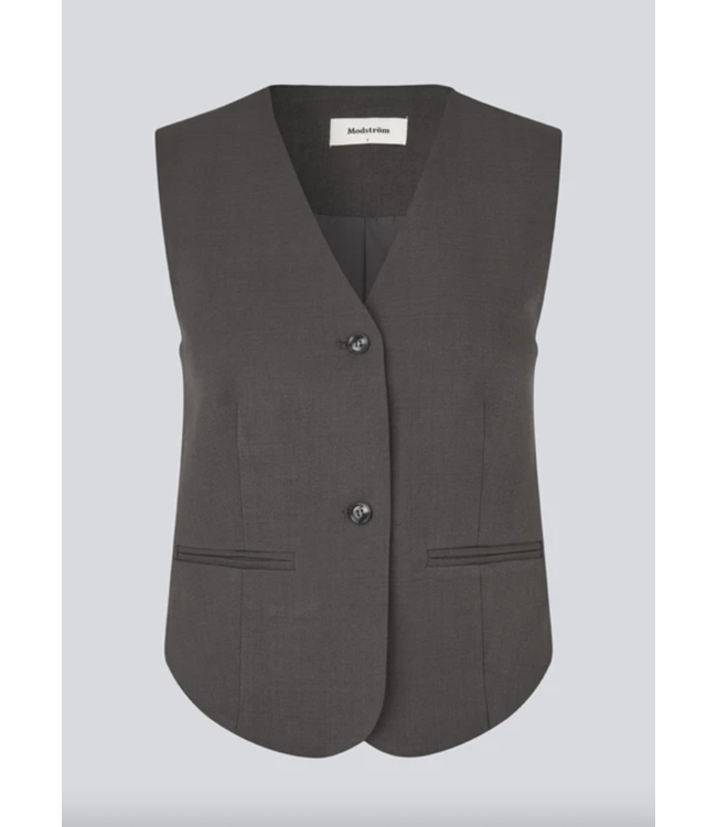 Lonnie Vest Dark Grey Melange