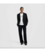 Pinstripe Blazer Black White
