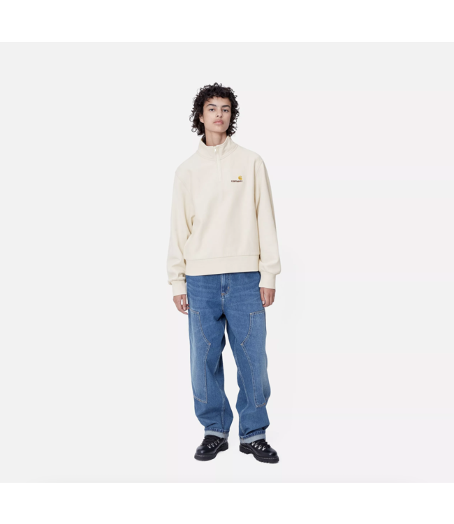 American Scr. Sweat High Neck Moonbeam