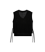 Olaf Open Knit Vest Black