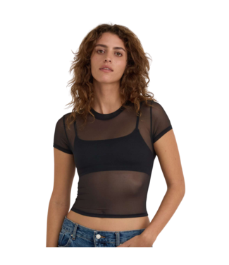 Organic Basics Mesh Tee Black