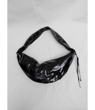 NONA Banana Bag XL Crushed Patent Black