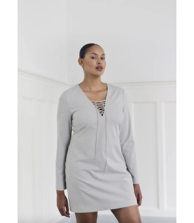 Micki Dress Pinstripe