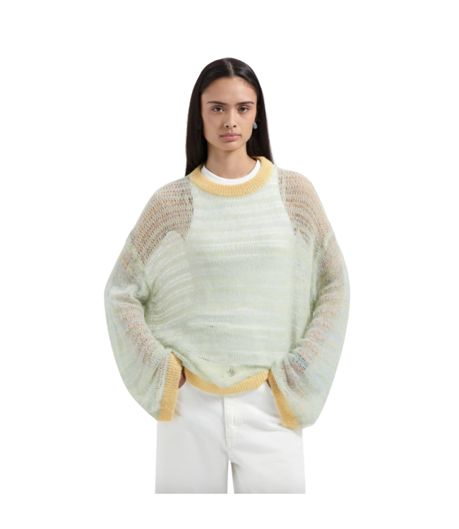 Loose knit Top LS Seafoam Green