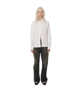 Won Hundred Lenoa Stripe Shirt Red Stripe