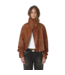Won Hundred Tibby Leather Jacket Washed Red