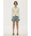 Alga Knit Blouse Off White - Size L