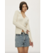 Alga Knit Blouse Off White - Size L