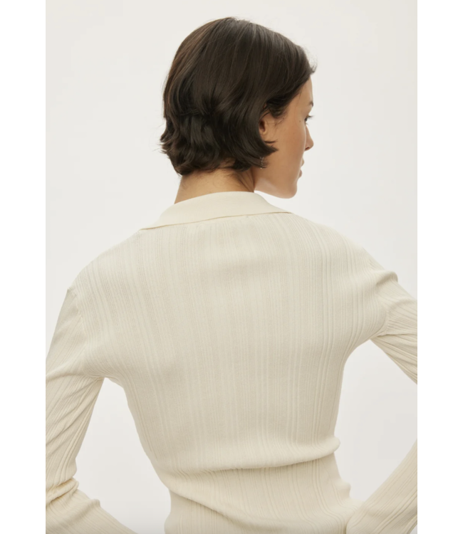 Alga Knit Blouse Off White - Size L