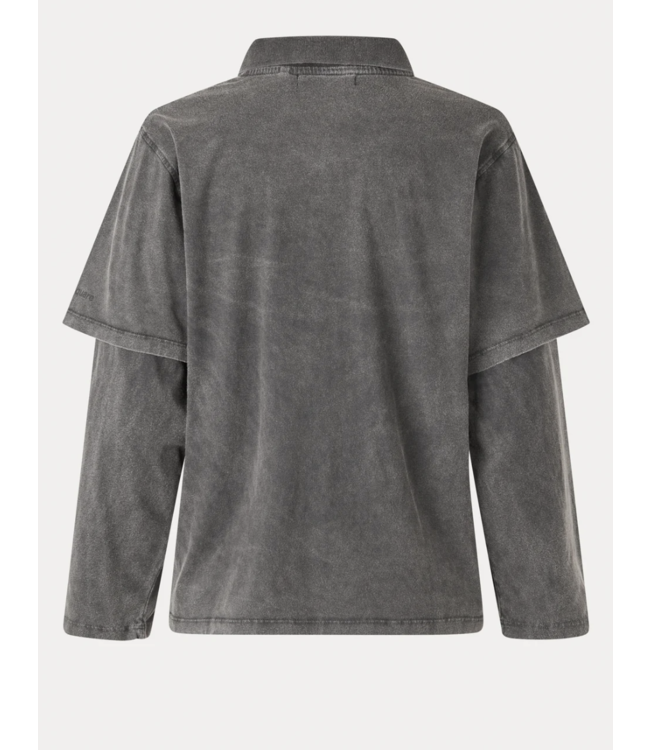 Miller Layer Polo Black Washed - Size S