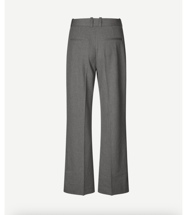 Salot Trousers Dark Gull Gray Pinstripe
