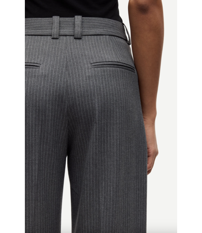 Salot Trousers Dark Gull Gray Pinstripe