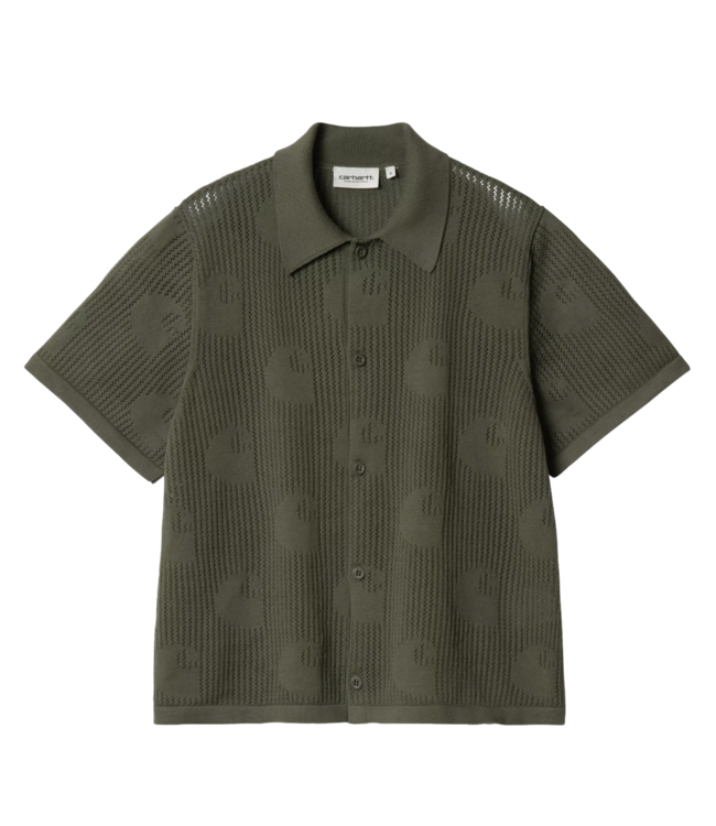 Temple Knit Shirt Dollar Green