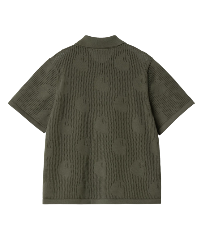 Temple Knit Shirt Dollar Green