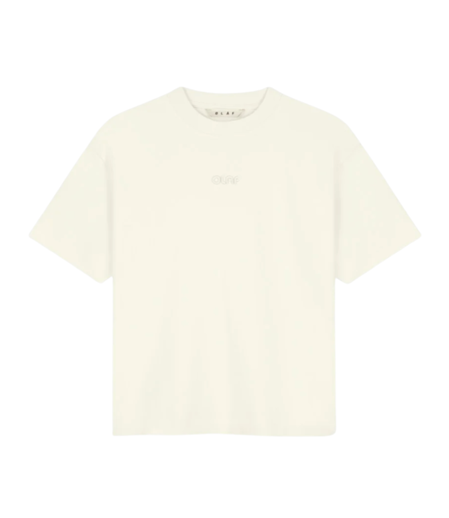 Retro Logo Boxy Tee Off White