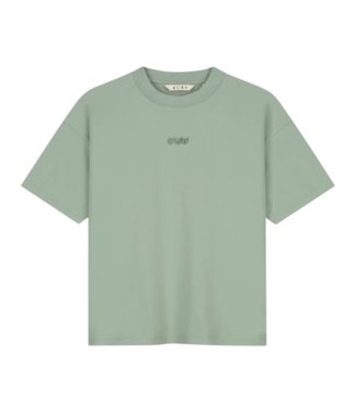 Olaf Retro Logo Boxy Tee Green Milieu