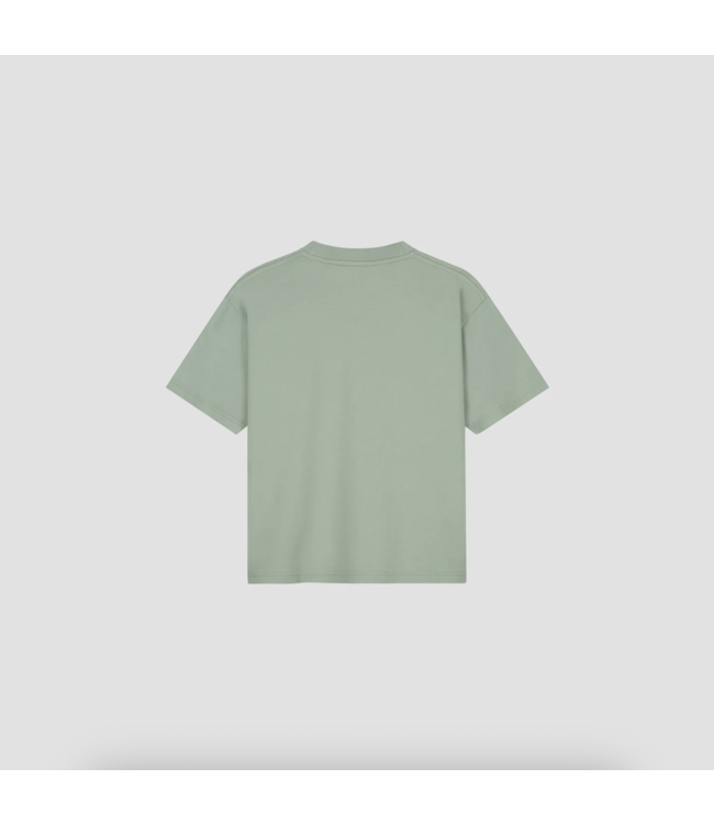 Retro Logo Boxy Tee Green Milieu