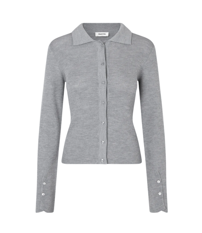 Hiroki Cardigan Grey Melange