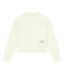 Fluffy Script Logo Knit Off White