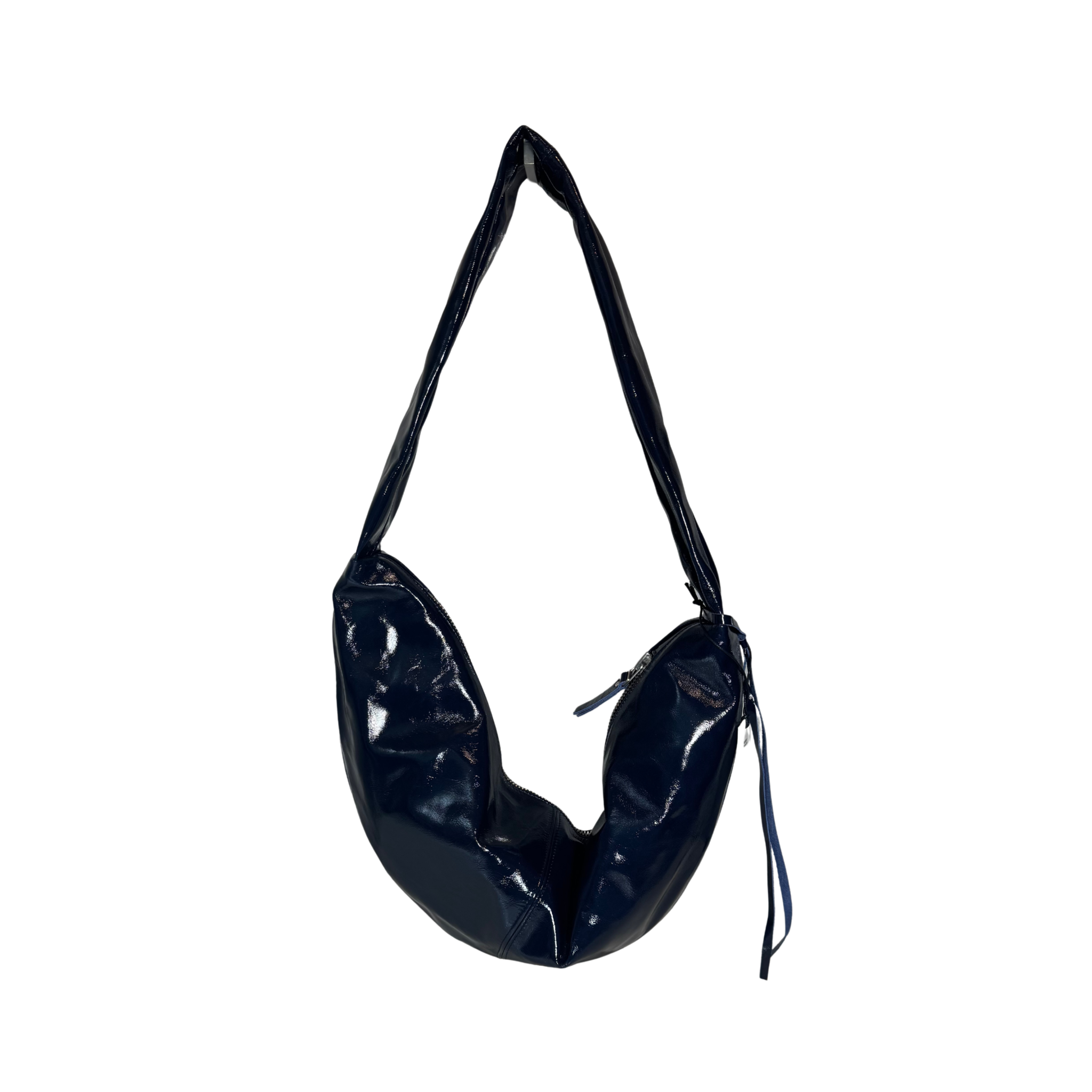 NONA Banana Bag XL Crushed Patent Night - Studio S Amsterdam