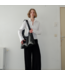 M Crossbody Bag Crushed Patent Black