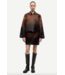 Salylo Leather Jacket Dark Brown Dip Dye