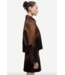 Salylo Leather Jacket Dark Brown Dip Dye