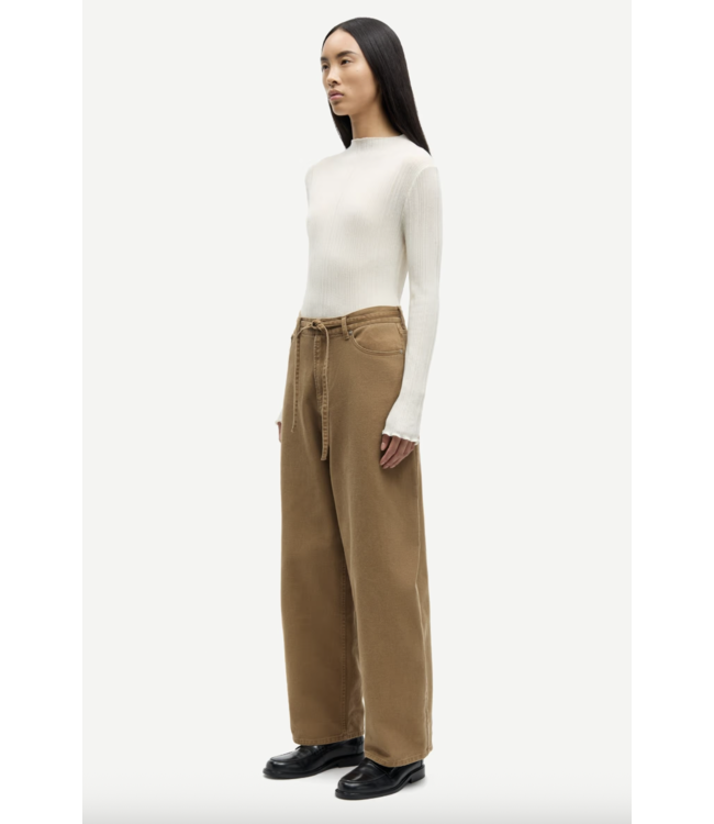 Saharper Trousers Belt Washed Otter