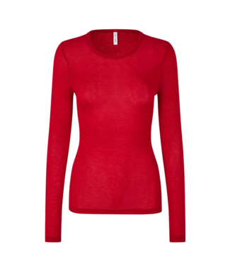 Samsoe Samsoe Sadou T-Shirt Haute Red - Size L