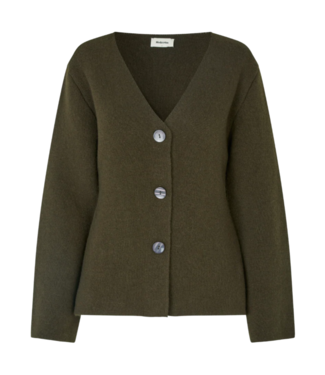 Modström Klayton Cardigan Dark Coffee - Size XS