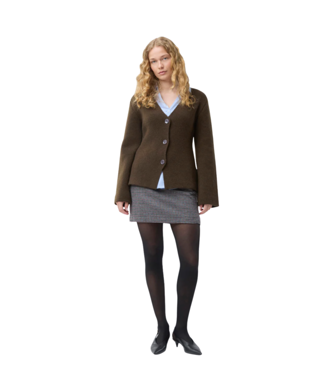 Klayton Cardigan Dark Coffee