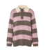 Modström Pelham Stripe Polo Lilac Chocolate