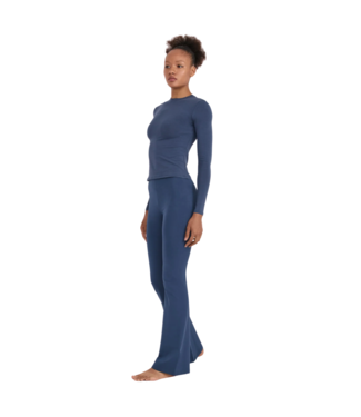 Organic Basics Flex Long Sleeve Tee Midnight Blue