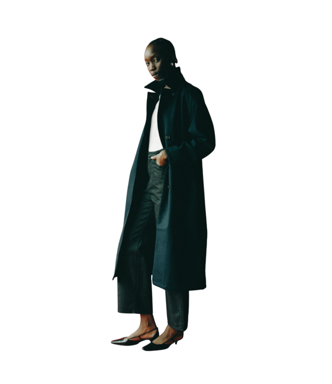 Janice B Techwool Navy