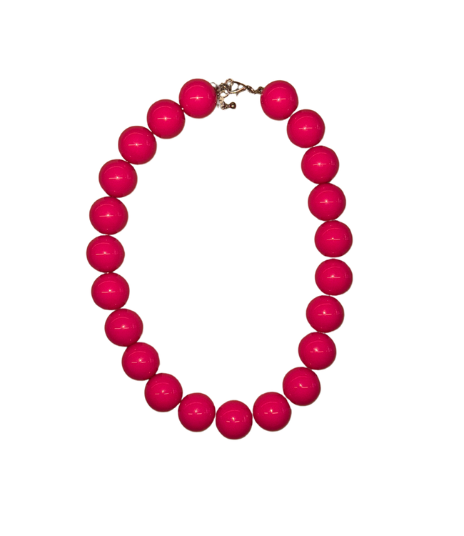 Poppy Necklace Hot Pink