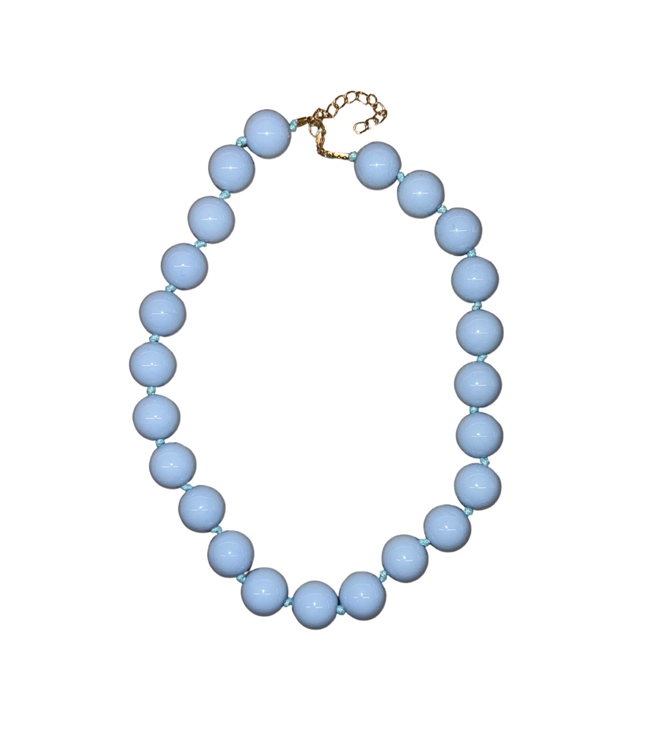 Poppy Necklace Light Blue