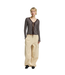 Finnley Knit Cardigan Brown Stripe