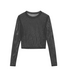 Mesh Long Sleeve Tee Black