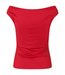 Hima Off Shoulder Top Racing Red