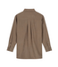 Monogram Embro Oversized Shirt Taupe