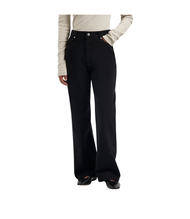 Brushed Twill Denim Pant Black