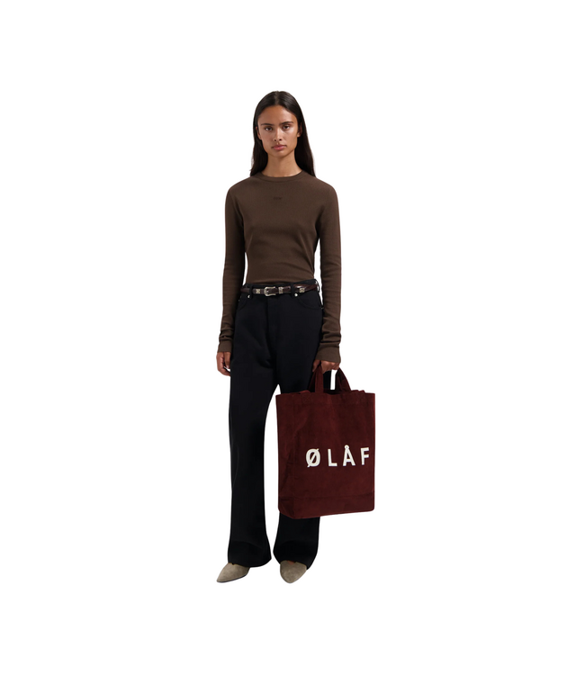 Waffle Top LS Hot Fudge