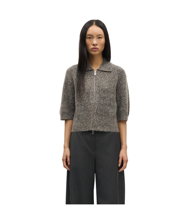 Sakelsie SS Cardigan Fossil Mel