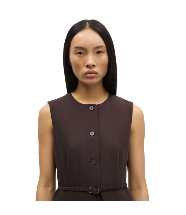 Saruma Short Dress Black Coffee